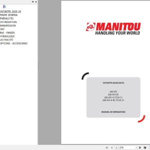 Manitou 200 ATJ 200 ATJ RC 200 ATJ-X ST3A S1 200 ATJ-X RC ST3A S1 Repair Manual 547387