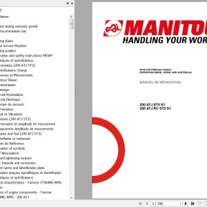 Manitou 200 ATJ ST5 S1 200 ATJ RC ST5 S1 Repair Manual 647817