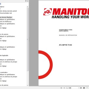 Manitou ATJ 46P RC T4 S2 Repair Manual 647820