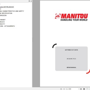 Manitou ATJ 60 RC T4 S1 Repair Manual 647778