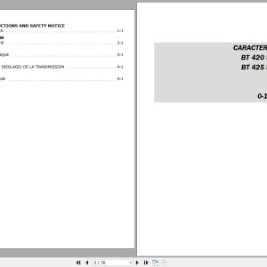 Manitou BT 420 S3 E2 BT 425 S3 E2 Repair Manual 547945