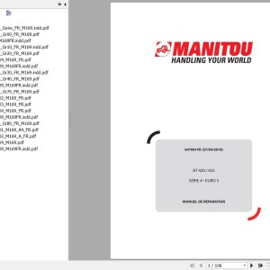 Manitou BT 420 Serie 4 Euro 3 BT 425 Serie 4 Euro 3 Repair Manual 647081