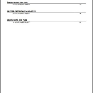 Manitou CD 30 P CD 35 P CD 15 P CD 18 P CD 20 P CD 25 P Service Manual 647002