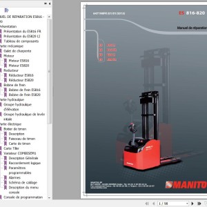 Manitou ES 816 ES 820 Repair Manual 647198