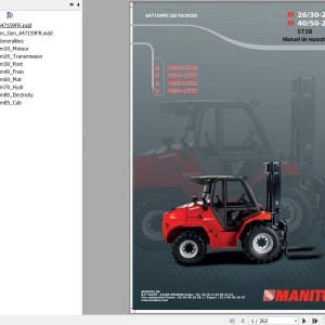 Manitou M 30-2 ST3B M 30-4 ST3B M 50-2 ST3B M 50-4 ST3B Repair Manual 647159