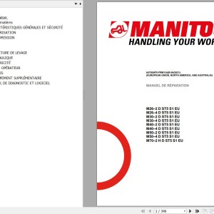 Manitou M26–2 M26–4 M30–2 M30–4 M40–2 M40–4 M50–2 M50–4 M70–2H D ST5 S1 EU Repair Manual 647854