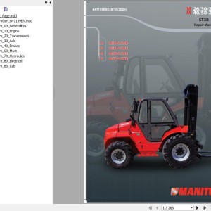 Manitou M26-2 M30-2 M26-4 M30-4 M40-2 M50-2 M40-4 50-4 ST3B Repair Manual 647159