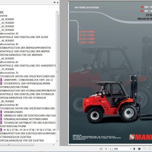 Manitou M30-2 ST3B M30-4 ST3B M50-2 ST3B M50-4 ST3B Repair Manual 647159