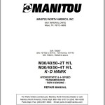 Manitou M30 40 50-2T H L M30 40 50-4T H L Repair Manual 809818