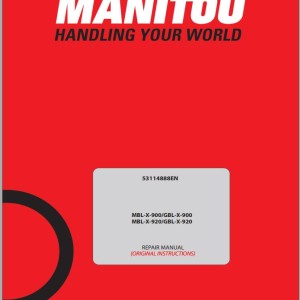 Manitou MBL-X 900 920 GBL-X 900 920 Repair Manual 53114888