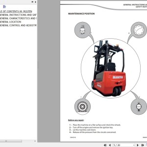 Manitou ME 315 S2 ME 316 S2 ME 318 S2 ME 320 S2 Service Manual 647450
