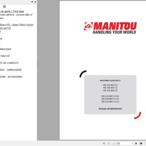 Manitou ME 425 430 435 80V S3 (US) Repair Manual 647579