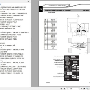 Manitou ME 425 ME 430 Repair Manual 547957