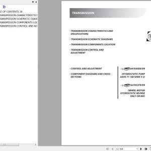 Manitou MH 20-4 TURBO BUGGIE S3 E3 MH 25-4 S3 E3 MSI 20 S3 E3 MSI 20 Service Manual 647423