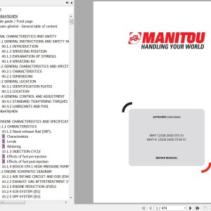 Manitou MHT 12330 245D ST5 S1 MHT-X 12330 245D ST3A S1 Repair Manual 647824