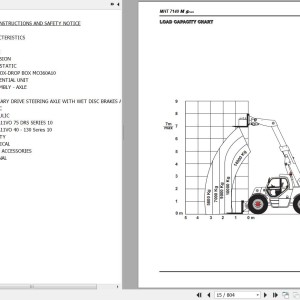 Manitou MHT M Series Comfort Line Repair Manual 648168