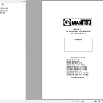 Manitou ML 632 635 835MU 1330SL Series 1+T. 845 940L 1232S 1240L 1337SL 1637SL Series 1+T.+T.MU Repair Manual 547109