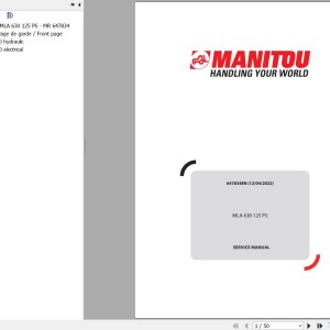 Manitou MLA 630 125 PS Service Manual 647834