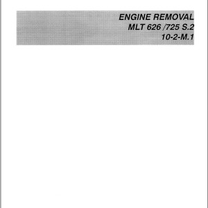 Manitou MLT 523 MLT 523 S2 MLT 526 S2 MLT 626 S2 S3 MLT 725 S2 S3 Service Manual 547014