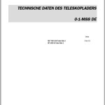 Manitou MLT 740 H LSU Turbo Series 1 MT 1033 HL Turbo Series 1 Repair Manual 547639