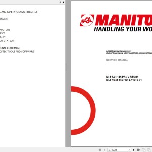Manitou MLT 841 145 PS+ Y ST3A S1 MLT 1041 145 PS+ L Y ST3A S1 Service Manual 647885