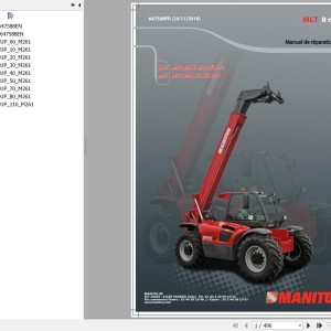 Manitou MLT 845 100D H LSU ST3B S1 MLT 845 120D LSU ST3B S1 Repair Manual 647588