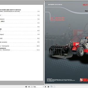 Manitou MLT 960 H 140 ST3B MLT-X 960 H 140 ST3A Repair Manual 647490