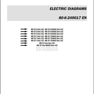 Manitou MSI Series MH 20-4 25-4 Turbo BUGGIE Series 2-E2 Service Manual 547915