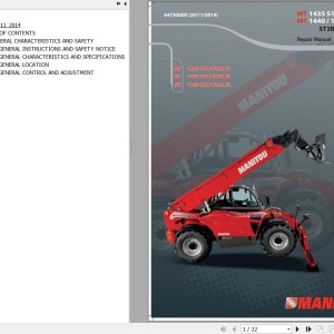 Manitou MT 1435 ST3B S1 MT 1440 ST3B S2 MT 1840 ST3B S2 Repair Manual 647506