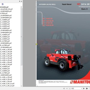 Manitou MT 1440 H E3 MT 1440 HA E3 MT 1840 H E3 MT 1840 HA E3 Repair Manual 647232