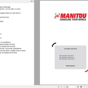 Manitou MT 733 EASY 75D ST5 MT 933 EASY 75D ST5 MT 1033 EASY 75D ST5 Repair Manual 647795