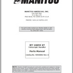 Manitou MT10055XT Parts Manual 50960002 Rev.A