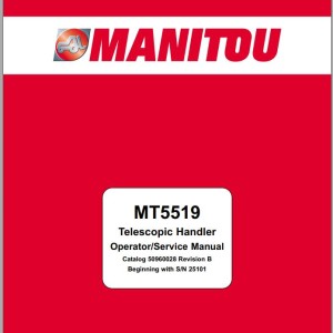Manitou MT5519 Operators & Service Manual 50960028 Rev.B