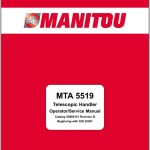 Manitou MTA5519 Operators & Service Manual 50960121 Rev.B