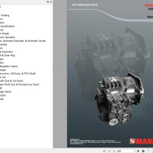 Manitou Series PS09 Gear Box Repair Manual 647174