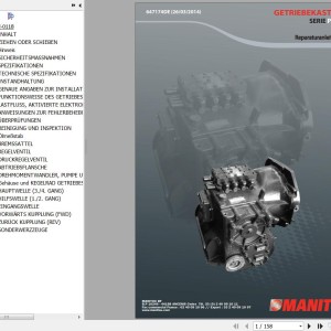 Manitou Series PS09 Gear Box Repair Manual 647174