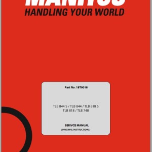 Manitou TLB 844 S 844 818 S 818 740 Service Manual 18T0018