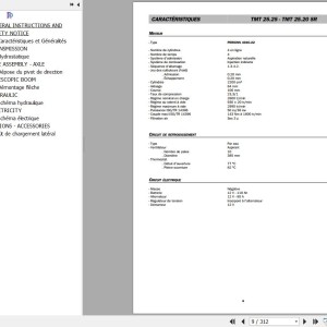 Manitou TMT 25.25 25.20 SR 25.20 C 25.15 CR Series 1-E2 Repair Manual 547890