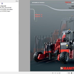 Manitou TMT 55 HT T4 S1 TMT 55 XT T4 S1 Repair Manual 647556