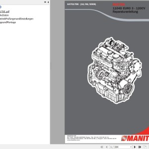 Perkins 1104D Euro 3 - 120CV Engine Repair Manual 647017