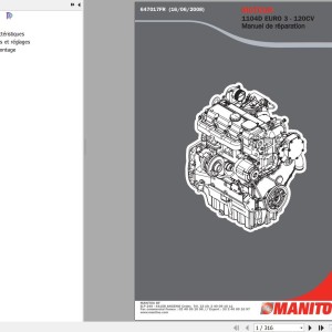 Perkins 1104D Euro 3 - 120CV Engine Repair Manual 647017