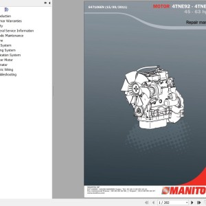 Yanmar 4TNA92 4TNA98 Engine Repair Manual 647106
