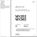 Komatsu MX352 MX502 Shop Manual SEBD035400
