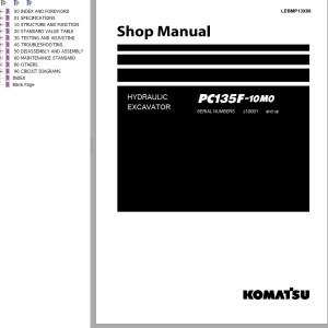 Komatsu PC135F-10M0 Shop Manual LEBMP13X00
