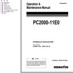 Komatsu PC2000-11E0 Operation & Maintenance Manual EENAM04020