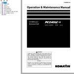 Komatsu PC240LC-11 Operation & Maintenance Manual TEN00894-06