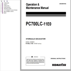 Komatsu PC700LC-11E0 Operation & Maintenance Manual UENAM01652