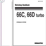 Komatsu Wheel Loader 66C 66D turbo Workshop Handbook 3072 517M1