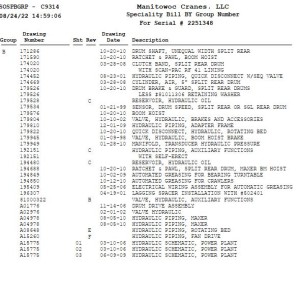 Manitowoc 2250 Parts Manual