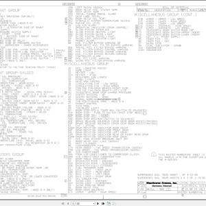 Manitowoc 3900T Electrical Schematic 399062